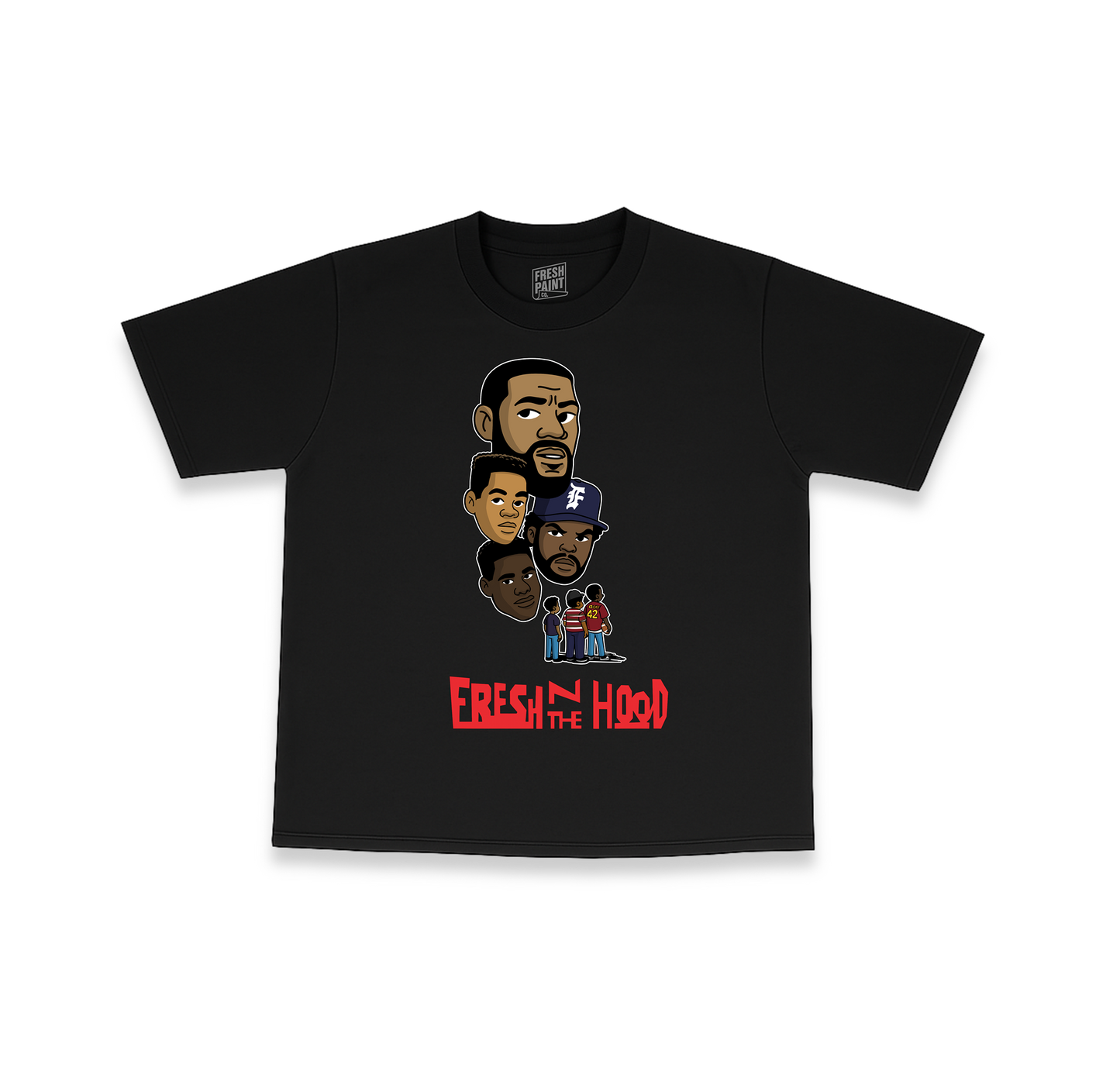 FRESH N THE HOOD TEE (3 COLOR OPTIONS)