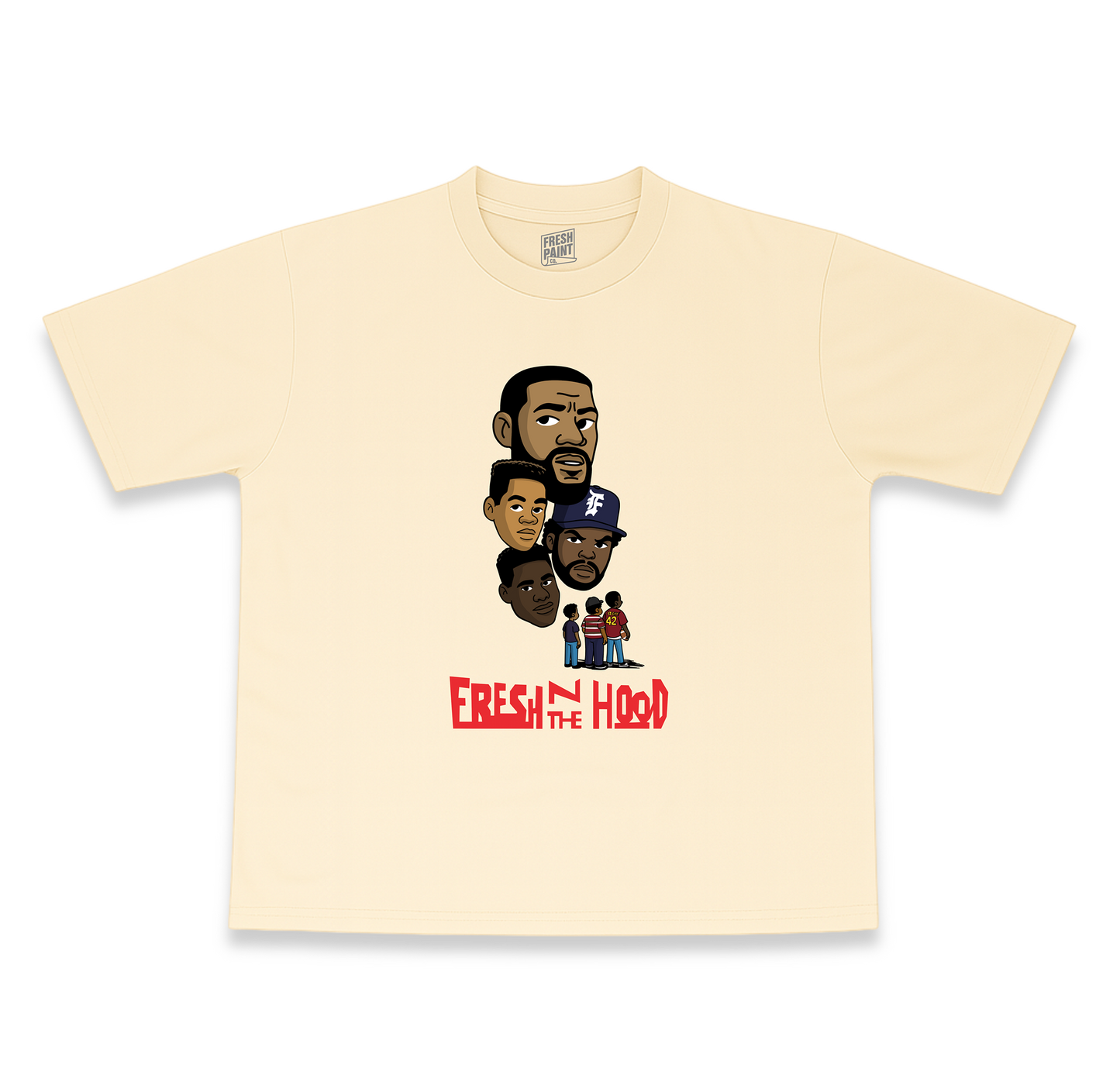 FRESH N THE HOOD TEE (3 COLOR OPTIONS)
