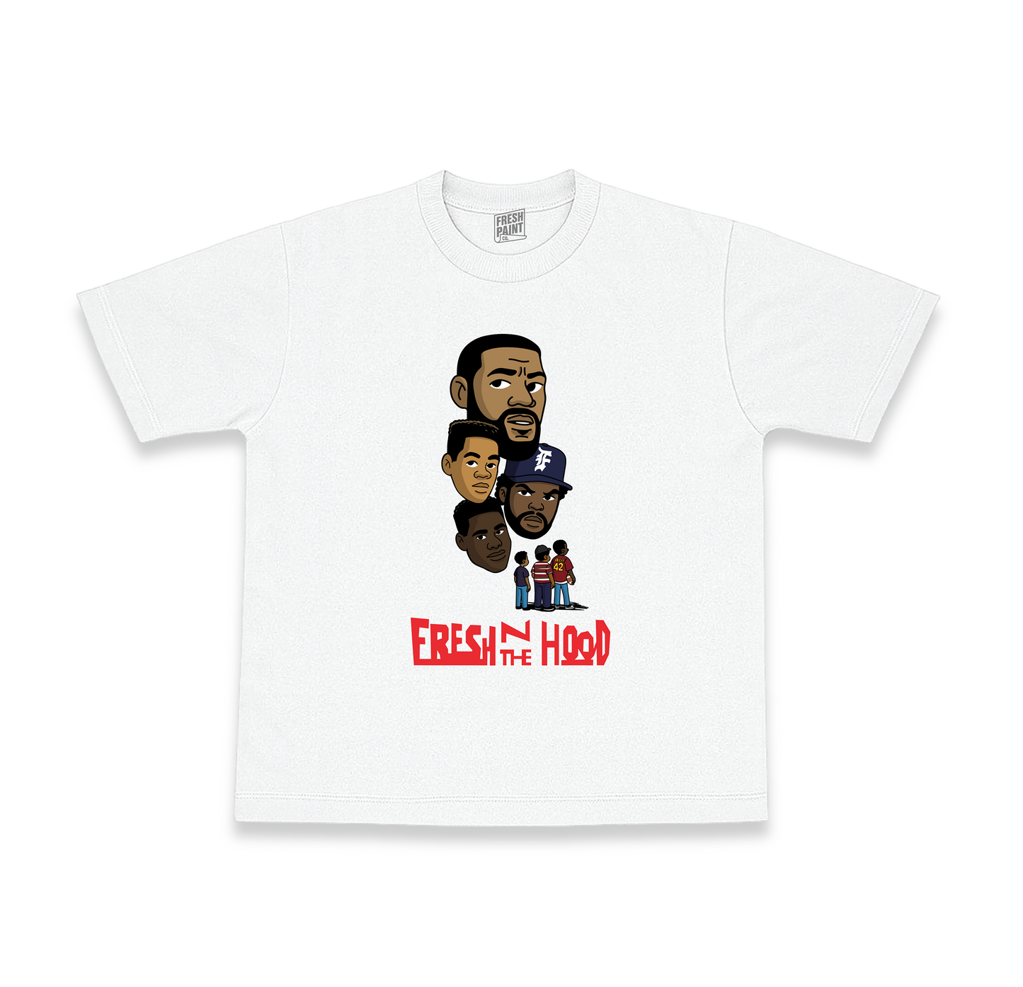 FRESH N THE HOOD TEE (3 COLOR OPTIONS)