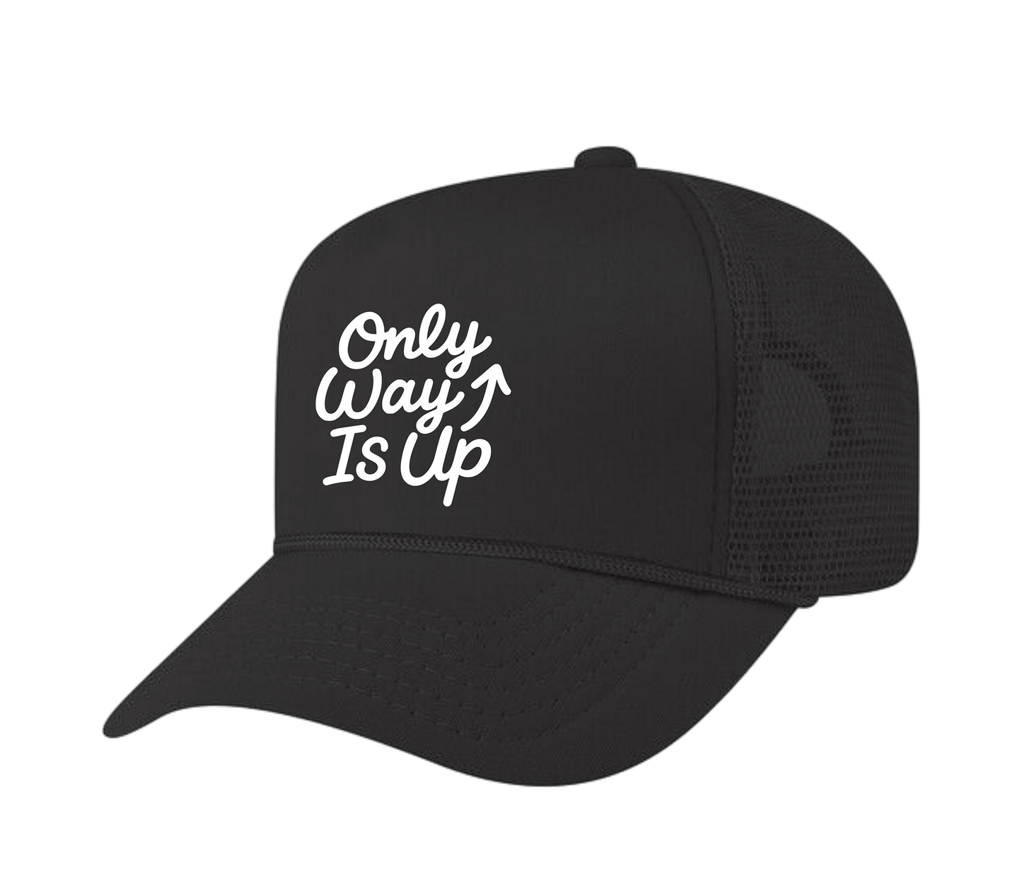 ONLY WAY IS UP TRUCKER (BLACK)