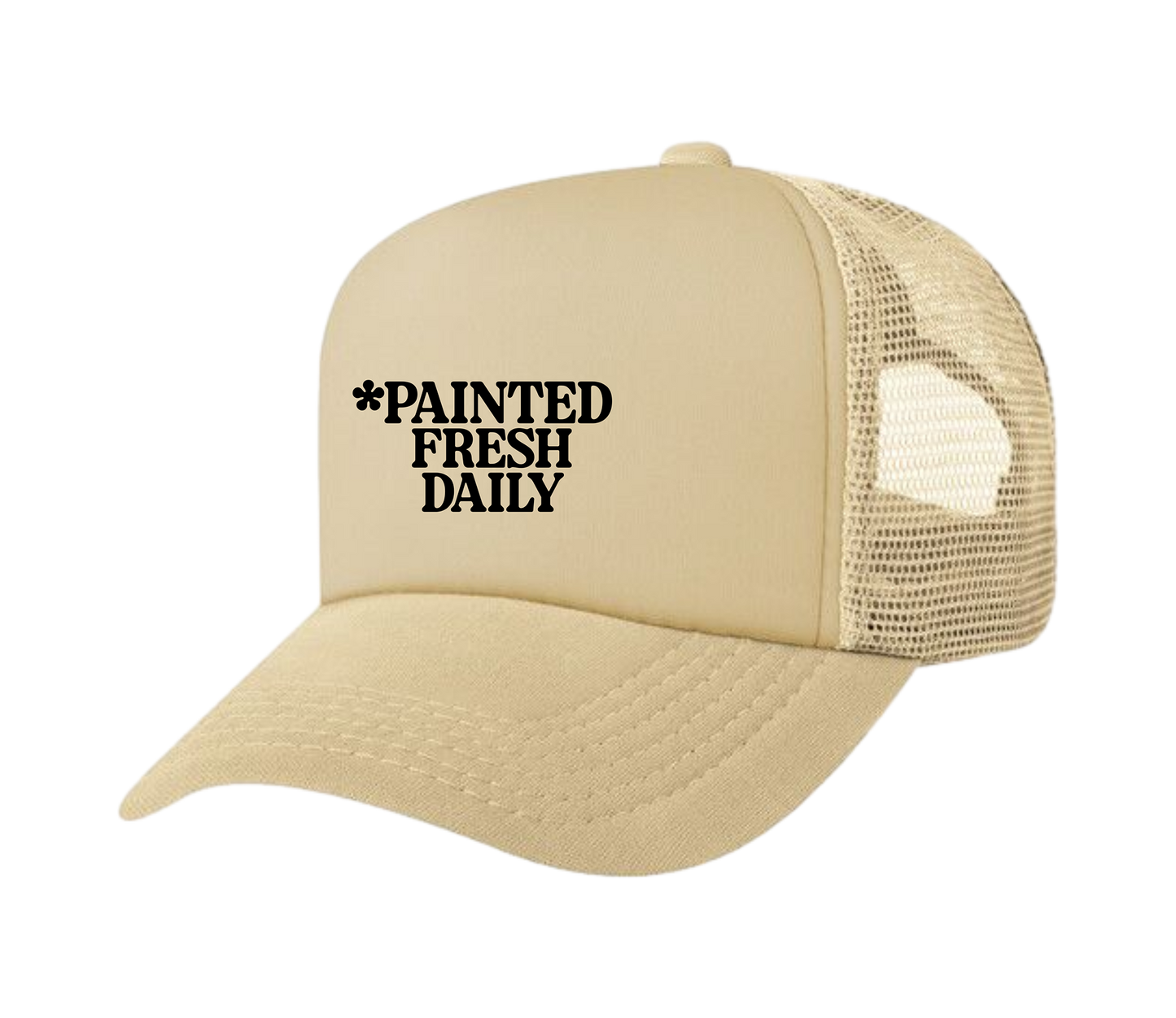 PAINTED FRESH DAILY TRUCKER (TAN)