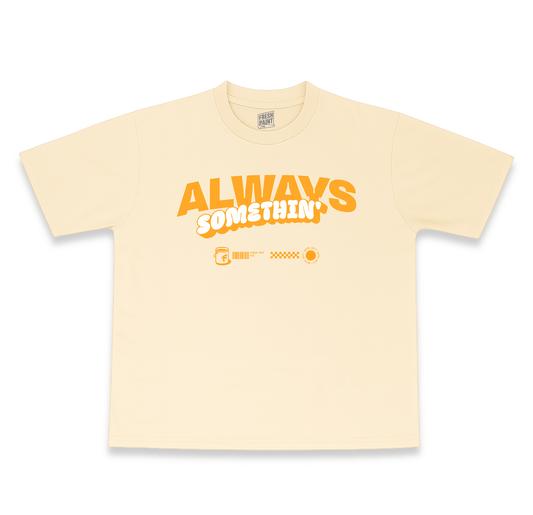 ALWAYS SOMETHIN' (TAN w/ ORANGE/WHITE)