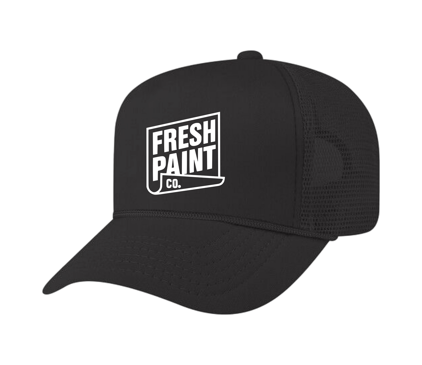 FRESH PAINT LABEL TRUCKER (BLACK/WHITE)