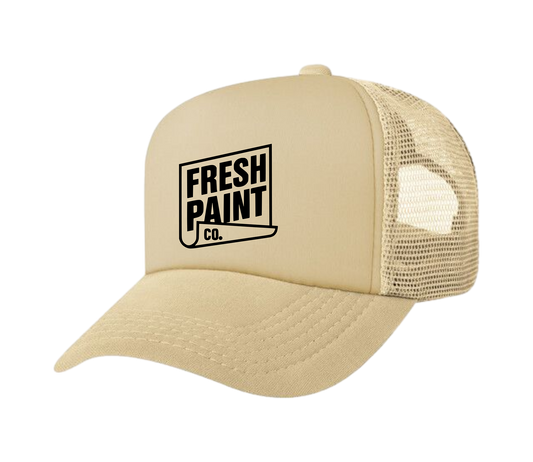 FRESH PAINT LOGO TRUCKER (TAN)