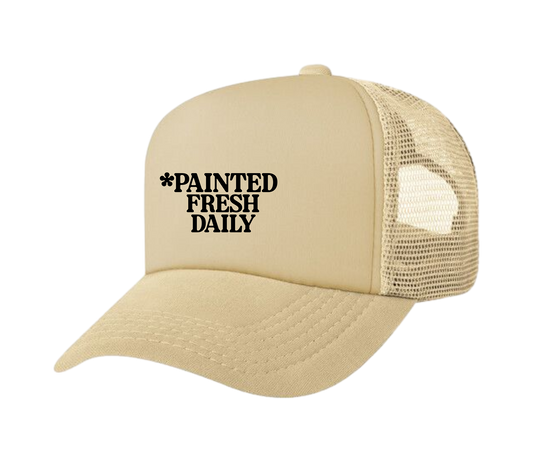 PAINTED FRESH DAILY TRUCKER (TAN)