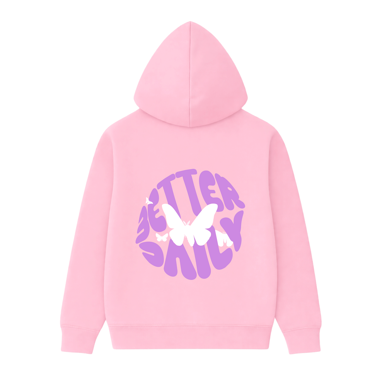 BETTER DAILY BUTTERFLY HOODIE — PINK