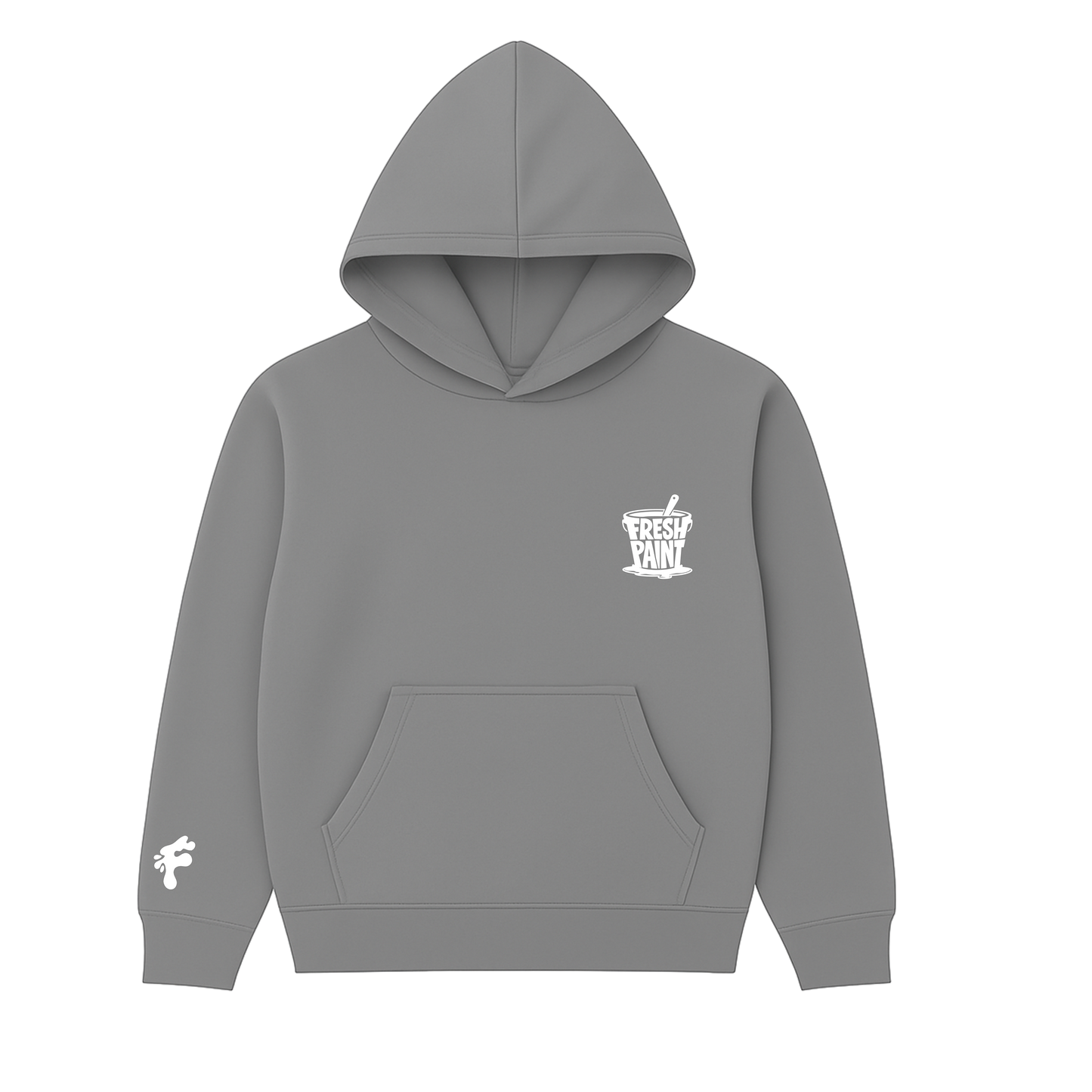 FRESH PAINT CORE HOODIE— DARK GRAY