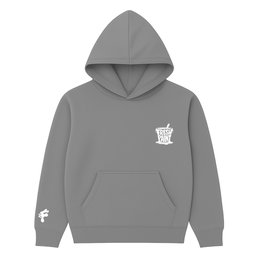 FRESH PAINT CORE HOODIE— DARK GRAY