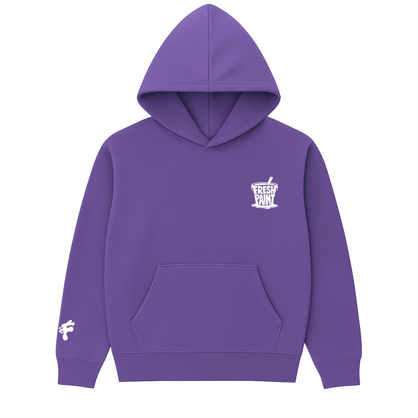 FRESH PAINT CORE HOODIE— PURPLE