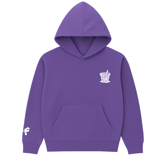 FRESH PAINT CORE HOODIE— PURPLE
