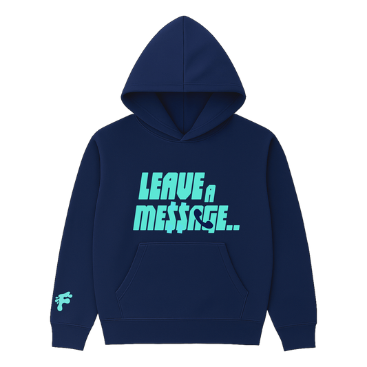LEAVE A ME$$AGE (NAVY/AQUA)