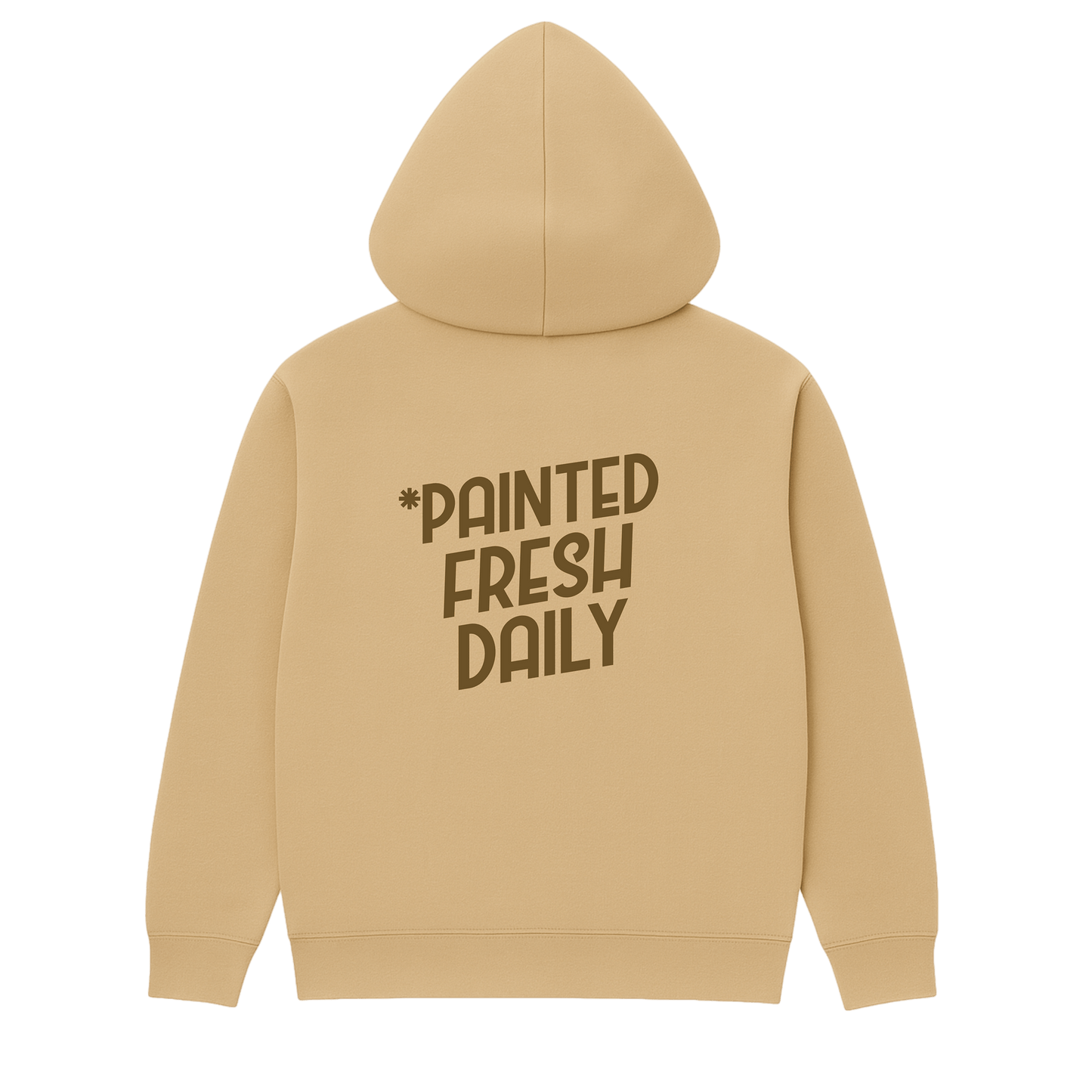 PAINTED FRESH DAILY ICON HOODIE (TAN/BROWN)